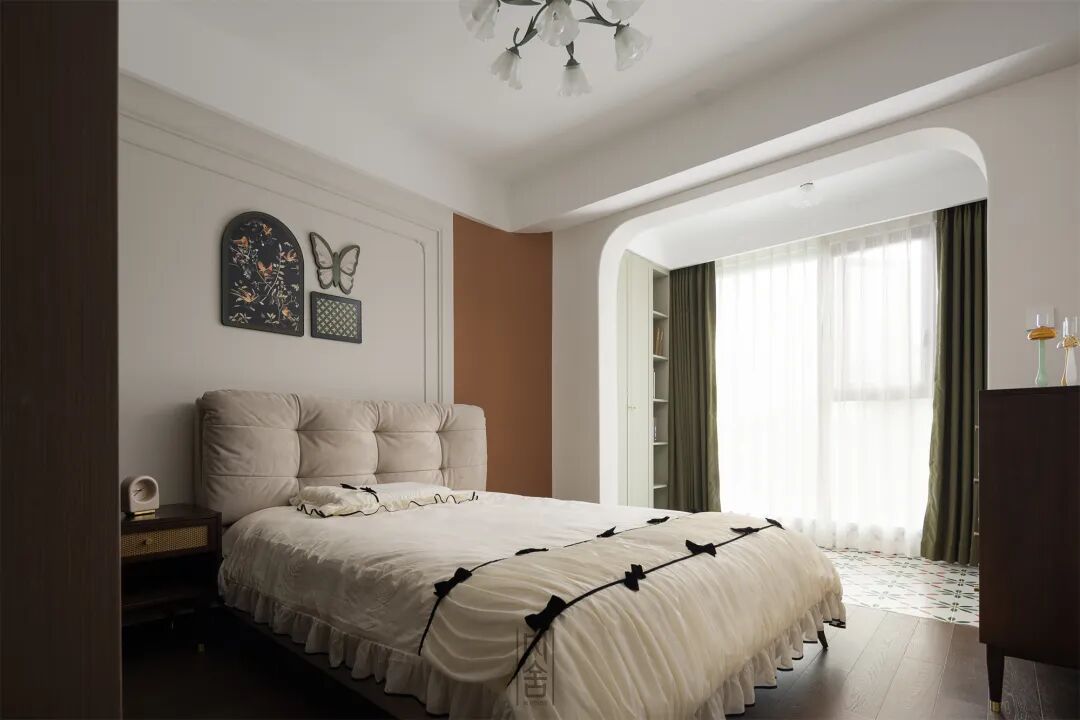 内舍软装丨235㎡下叠法式混搭风，赋予空间由线条、色彩、层次激发出的趣味碰撞！-40