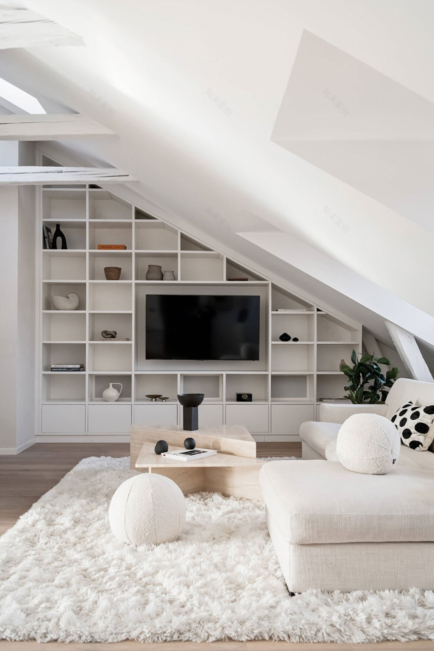 斯德哥尔摩白色豪华阁楼公寓-2