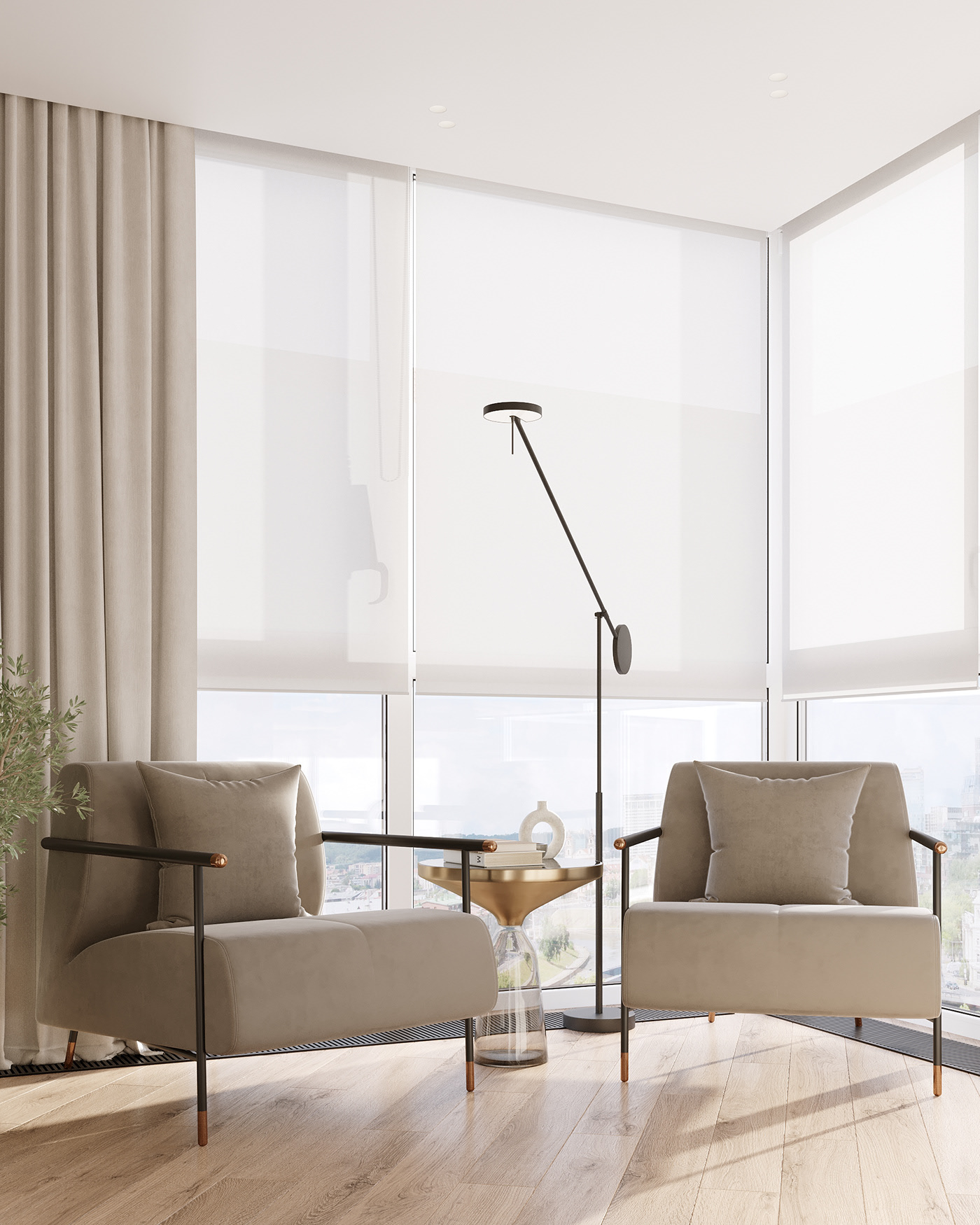 浅色系公寓设计 高级又有格调！-18