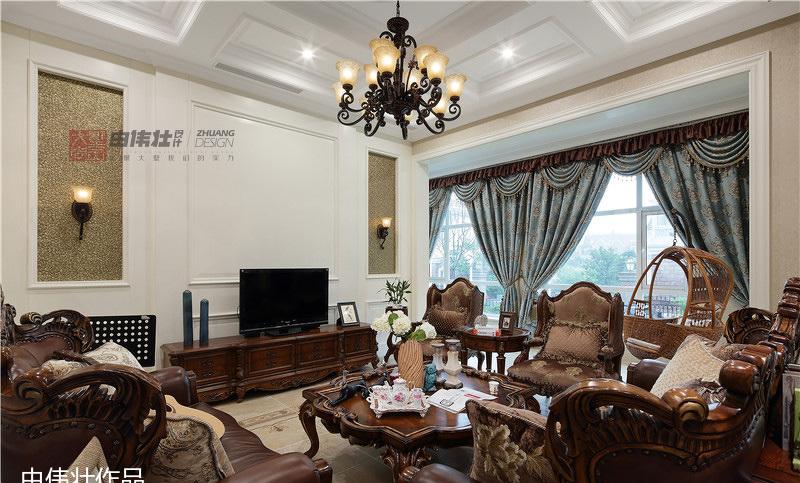 大墅尚品美式风设计 | 温馨舒适，细节尽显贵气与艺术-0