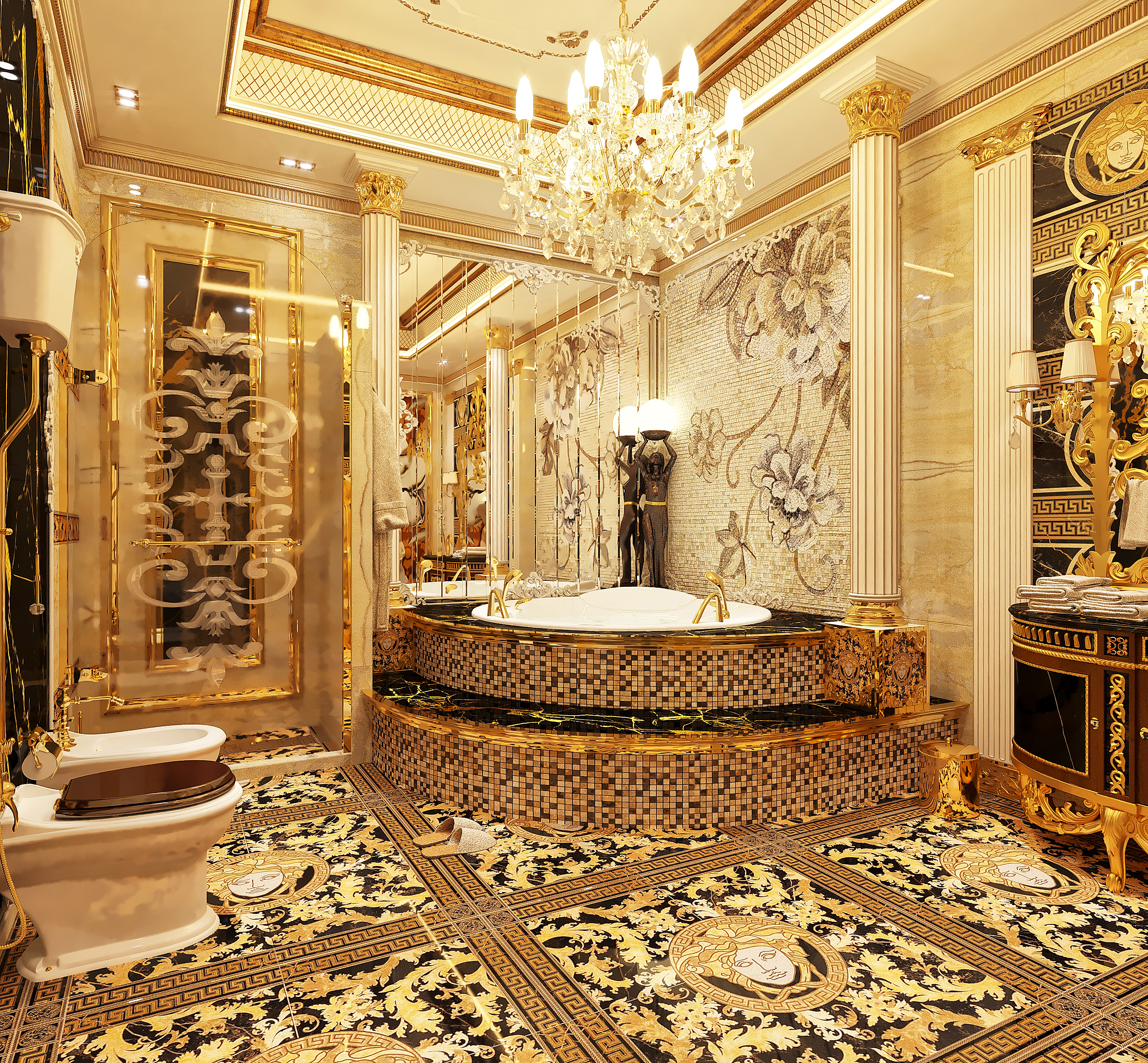 Classci Bathroom Design in Iraq-6