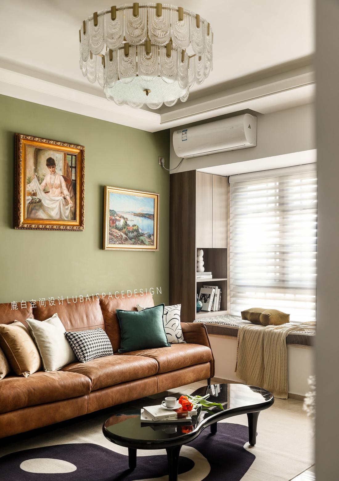 96㎡复古风精装房丨鹿白空间设计-3