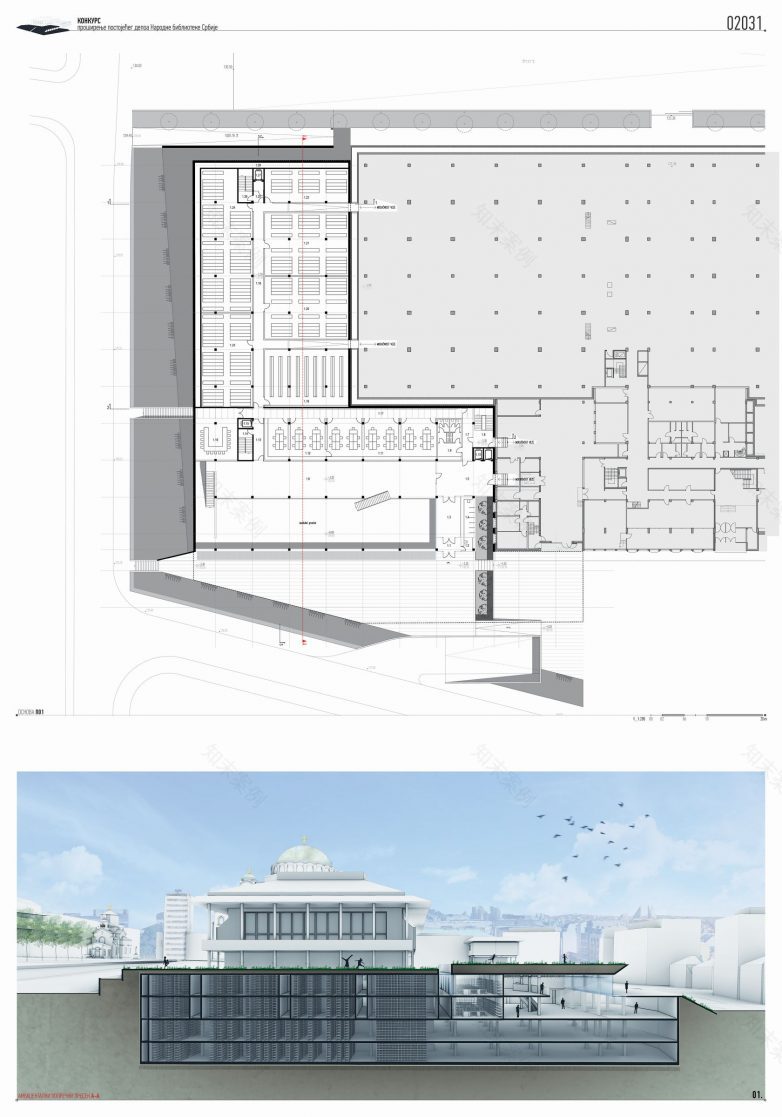 塞尔维亚国家图书馆仓库扩建项目丨贝尔格莱德丨MITarh d.o.o.等(获奖团队)-31
