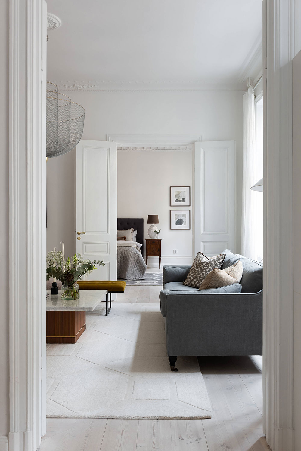 斯德哥尔摩白色优雅公寓-2