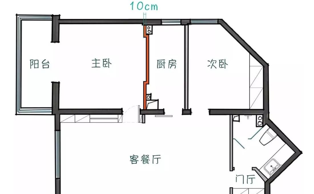 全能格局,珊瑚橘色点缀的玖雅平层设计-78