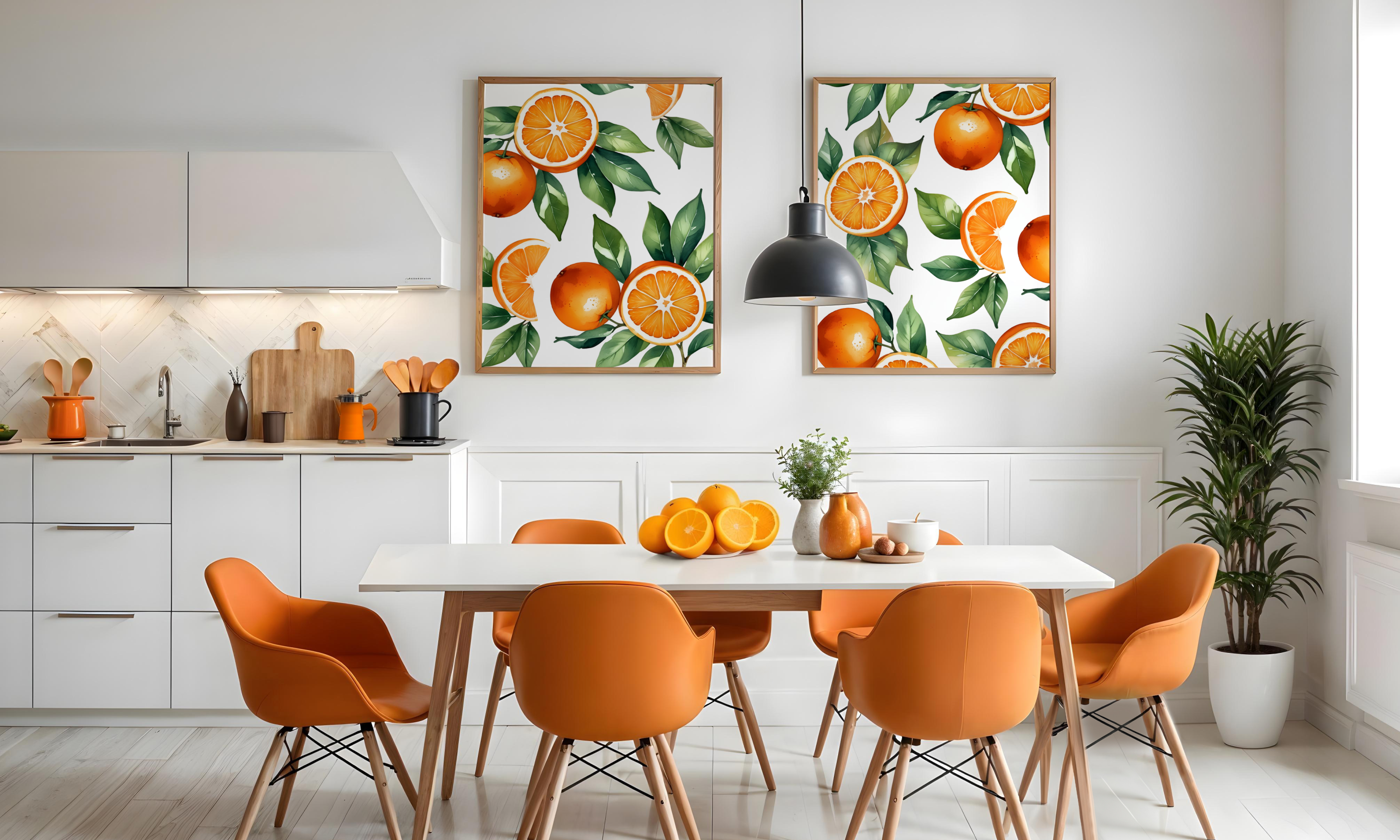Seamless citrus pattern collection. Free print-7