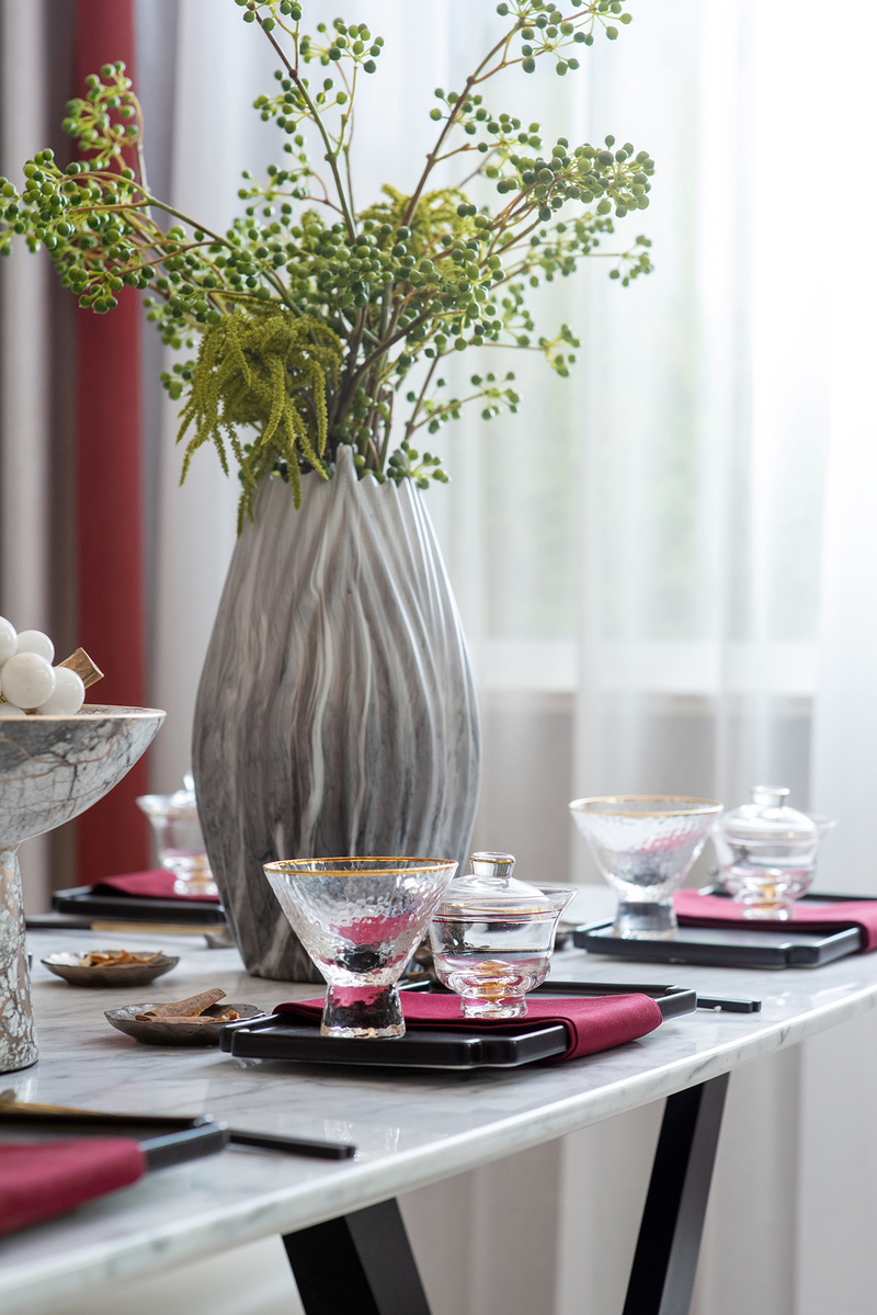 天津金辉北辰宜兴埠样板间 | 秋意浓烈的中式家居设计-10