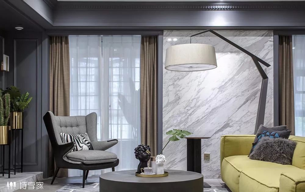 万科金域蓝湾 240㎡现代摩登家居,儿童元素与高级灰的惊艳碰撞-19