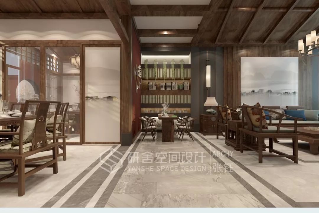 研舍.设计 | 中式庭院“龙隐半山”-24