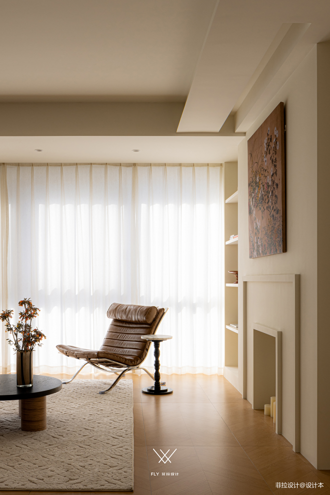 装修还得看90后：两人一猫住100㎡，开放布局的奶油中古家-32