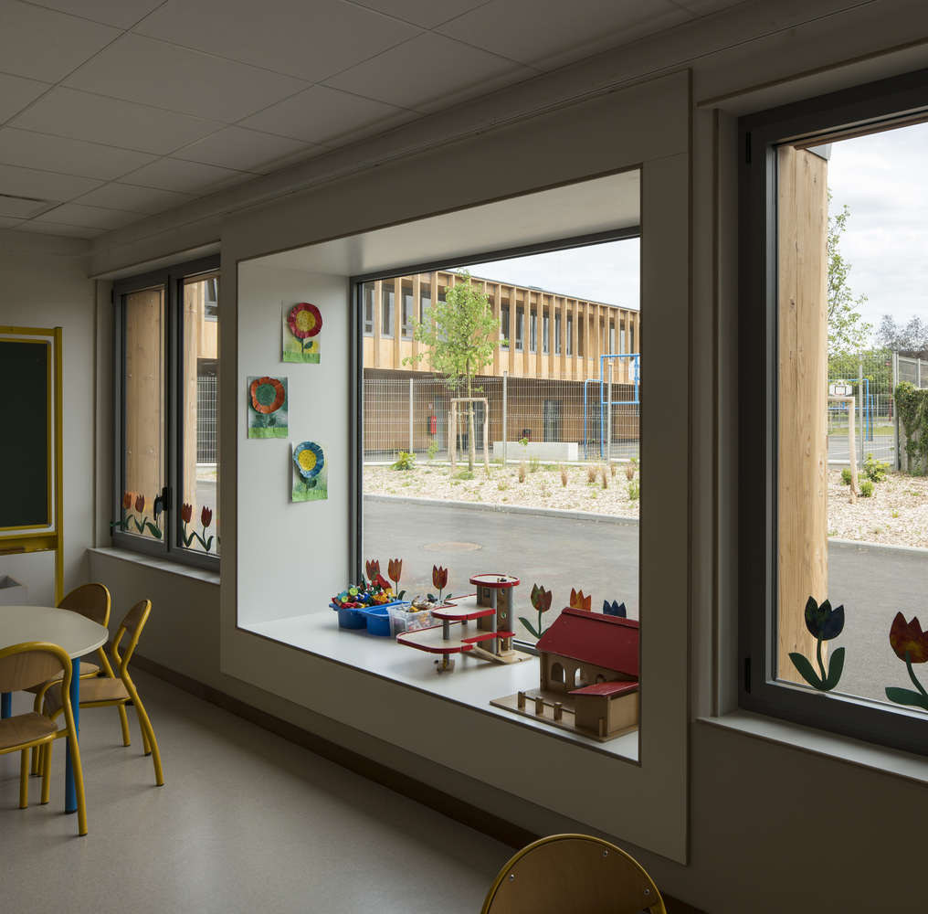 法国诺曼底小村庄的木结构学校建筑设计-42