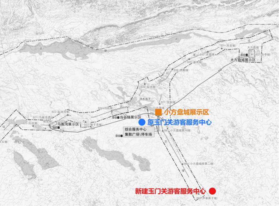 项目|大漠孤烟直，长河落日圆——玉门关东入口游客中心建筑方案设计-5