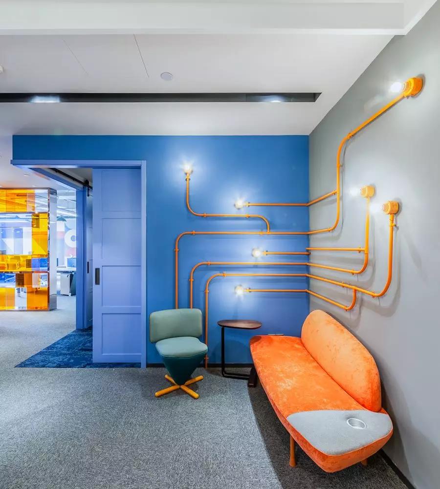 中山广场SOHO蓝橙办公室-21