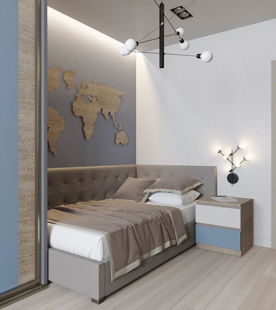 现代简约风的木质公寓丨Taras Belik-26