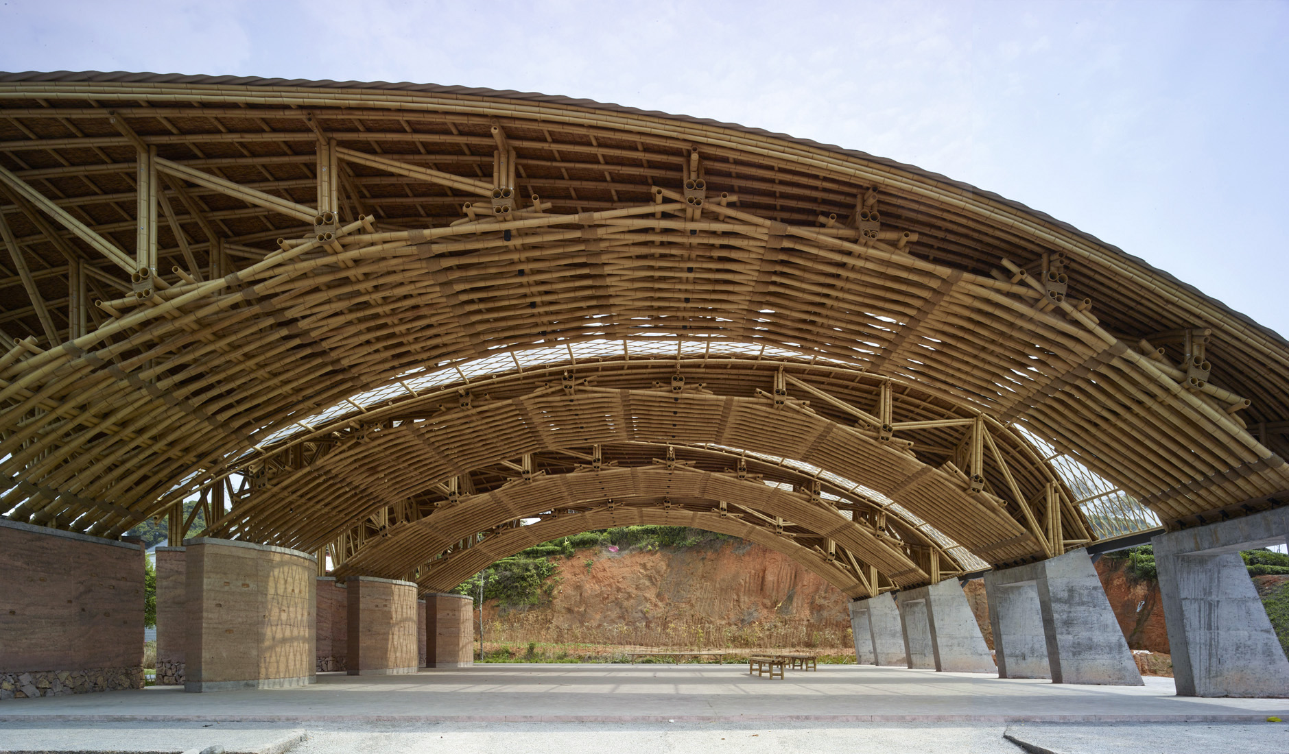 竹管垅茶青市场：编竹成拱，集废为用 / 清华大学建筑设计研究院-1