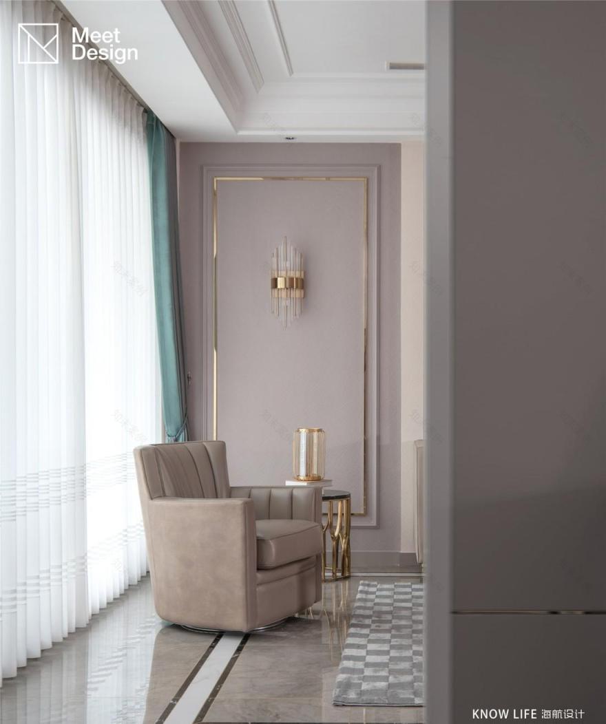 美式轻奢别墅设计,优雅精致生活空间-10