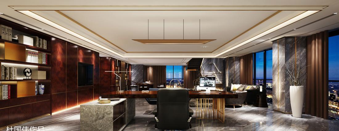 西安高新大都荟顶层办公会所设计-3