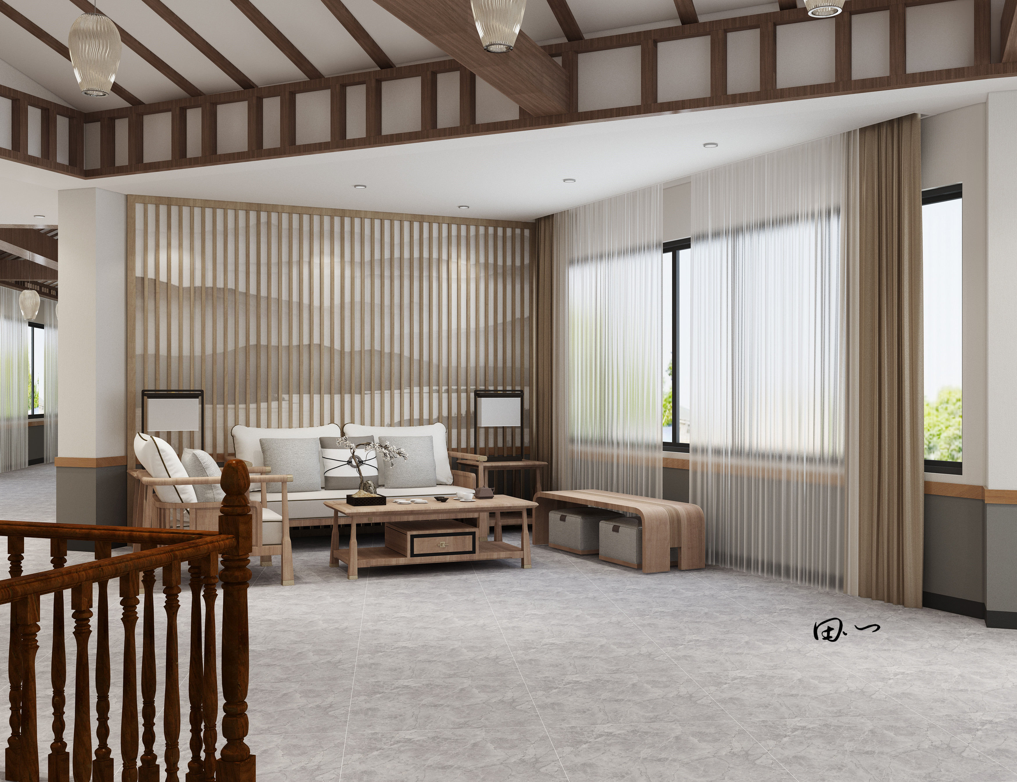 工装——三合山庄*度假酒店-1