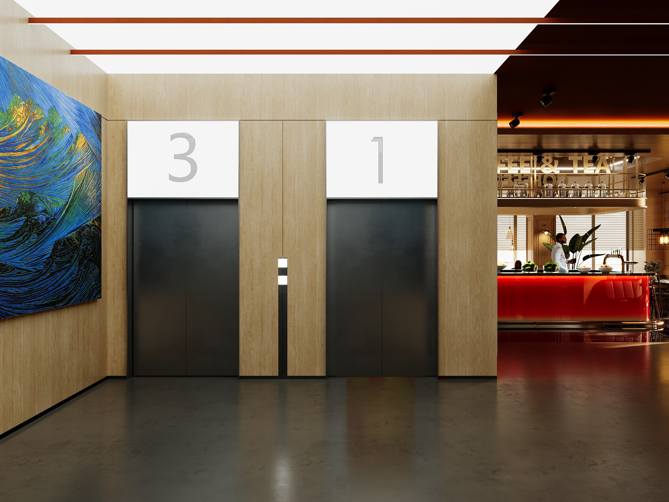 酒店设计方案效果图-18