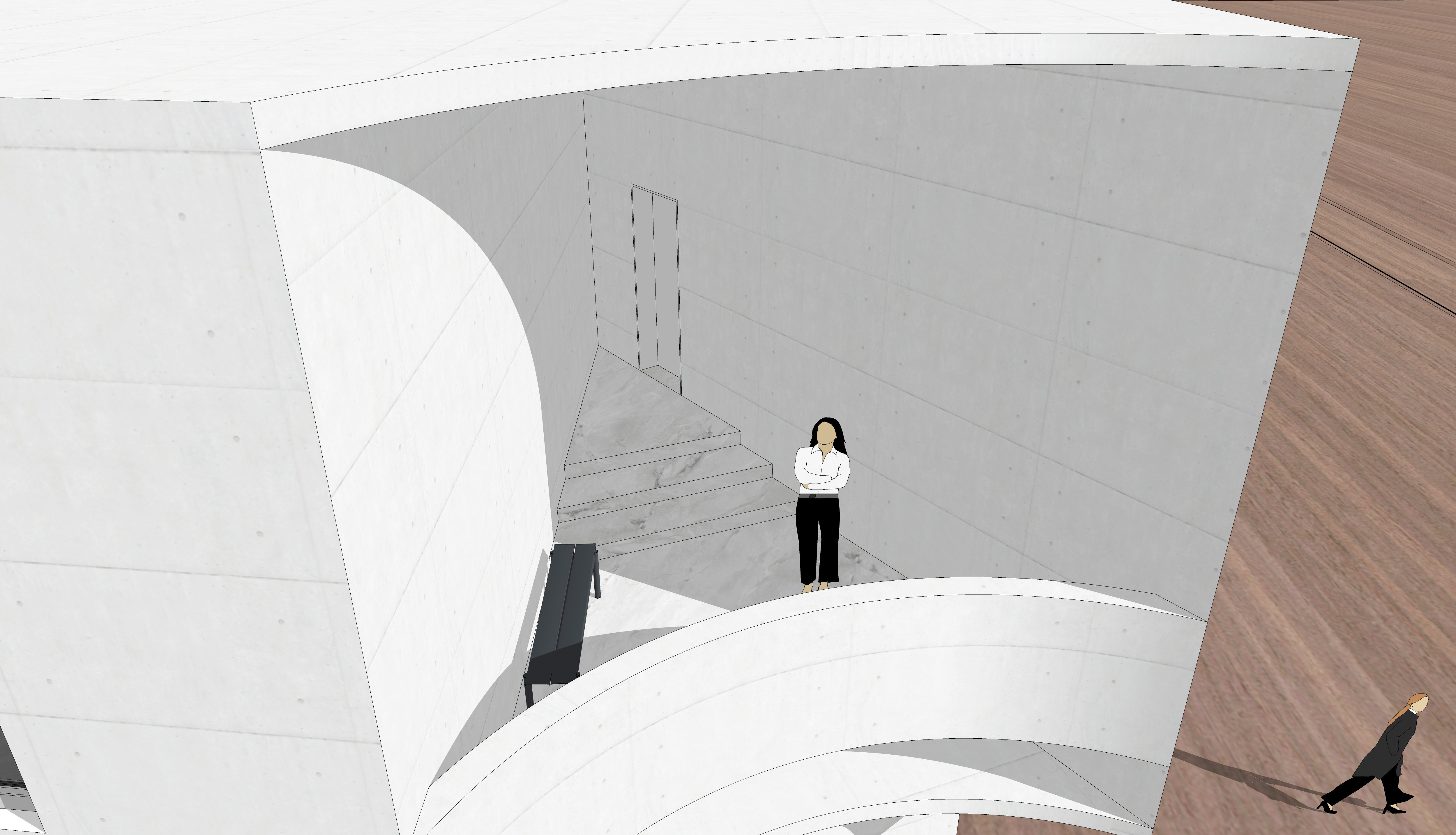 美术培训画室接待厅设计-33