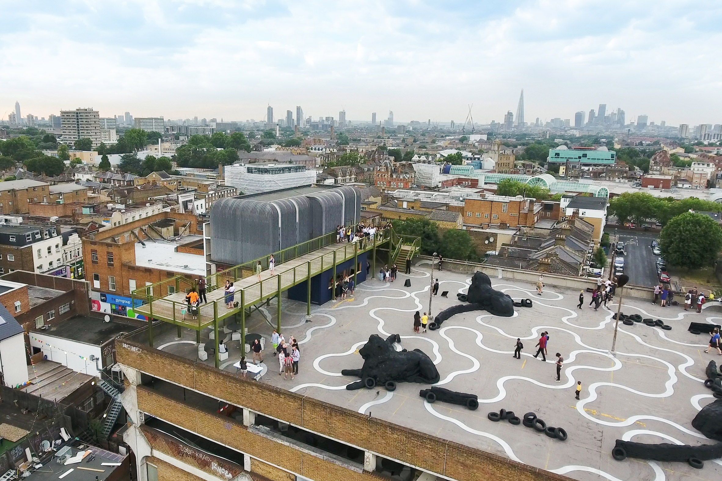 Cooke Fawcett's rooftop observatory frames views from Peckham car park-3