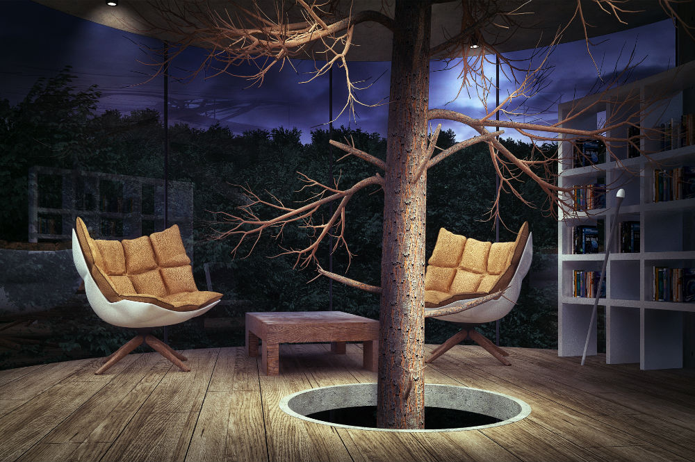 “Tree in a house”（树在屋里）丨哈萨克斯坦阿拉木图-13