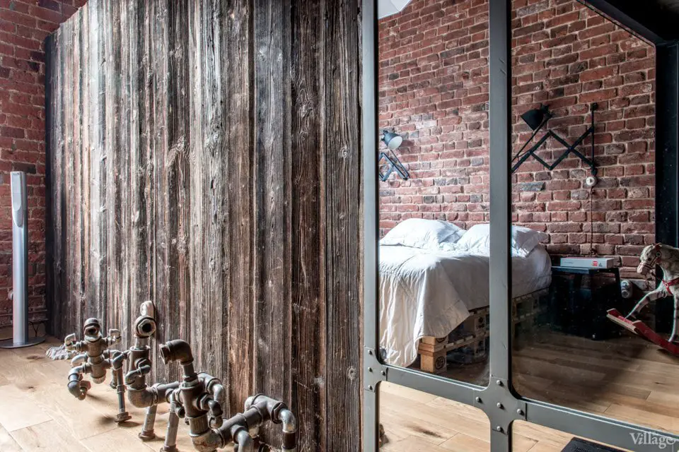 莫斯科旧纺织厂改造的工业风 Loft-14