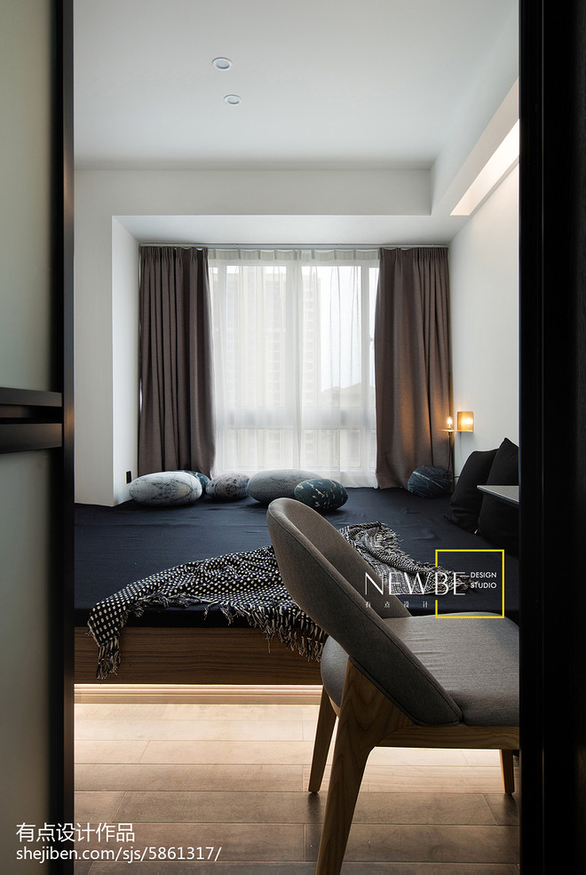 《和光同尘》三居100平米装修案例丨有点设计-12