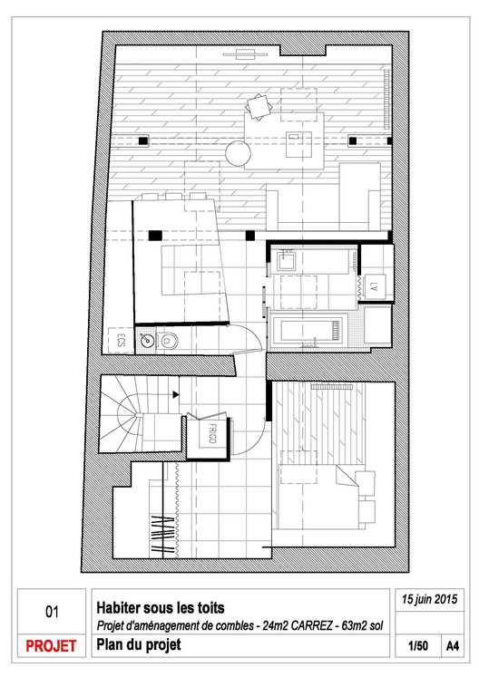 巴黎 64 平米“茧”屋的蜕变-14