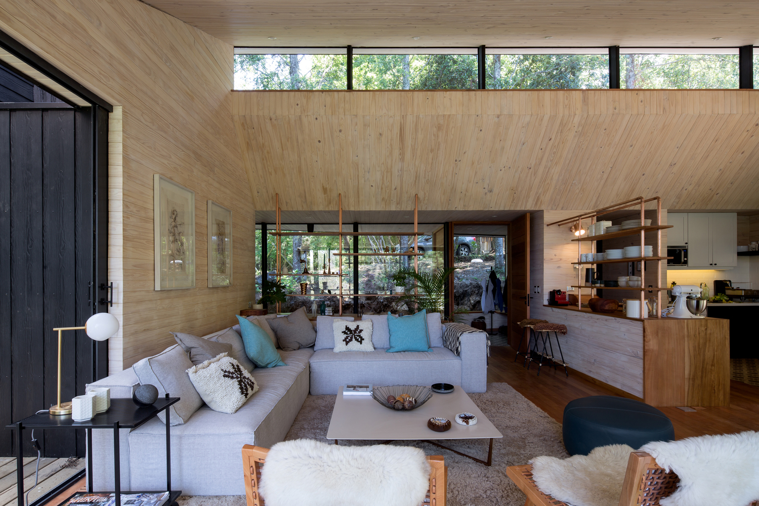 智利湖边 Y 型别墅-53