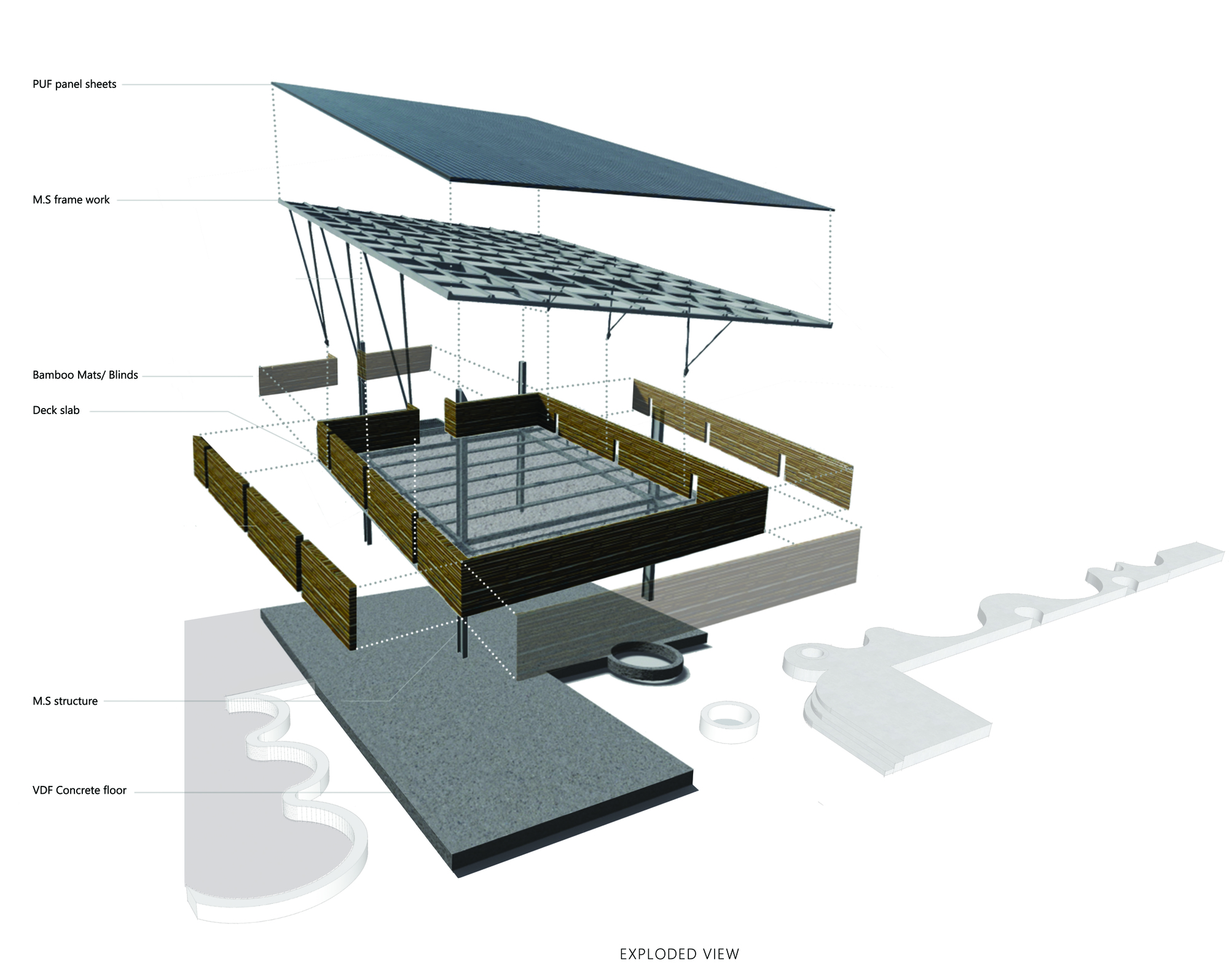 Mathew and Ghosh Architects 在班加罗尔贫民区小学打造树屋式多功能教室-27