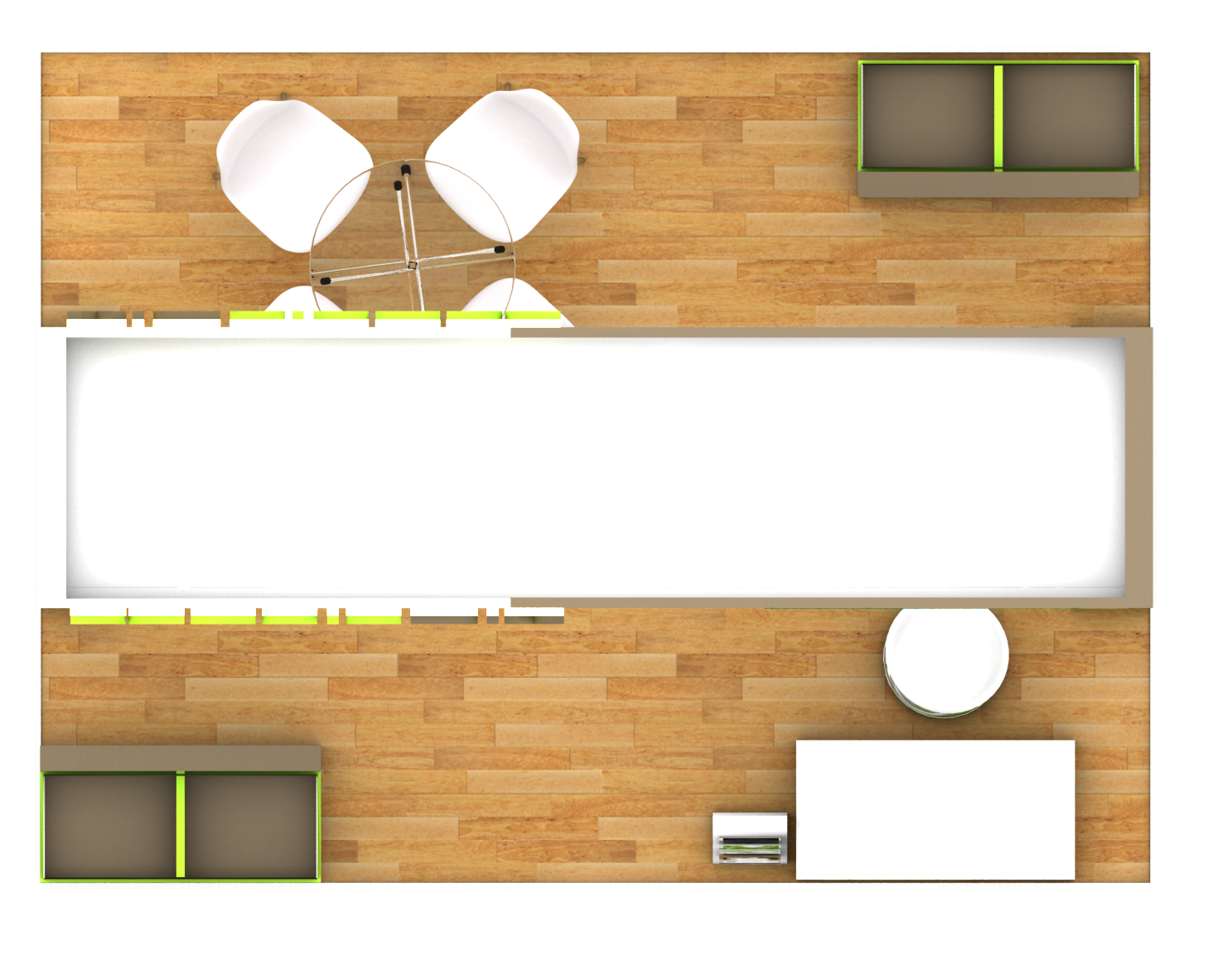 3D booth design and graphic design for its presentation-3