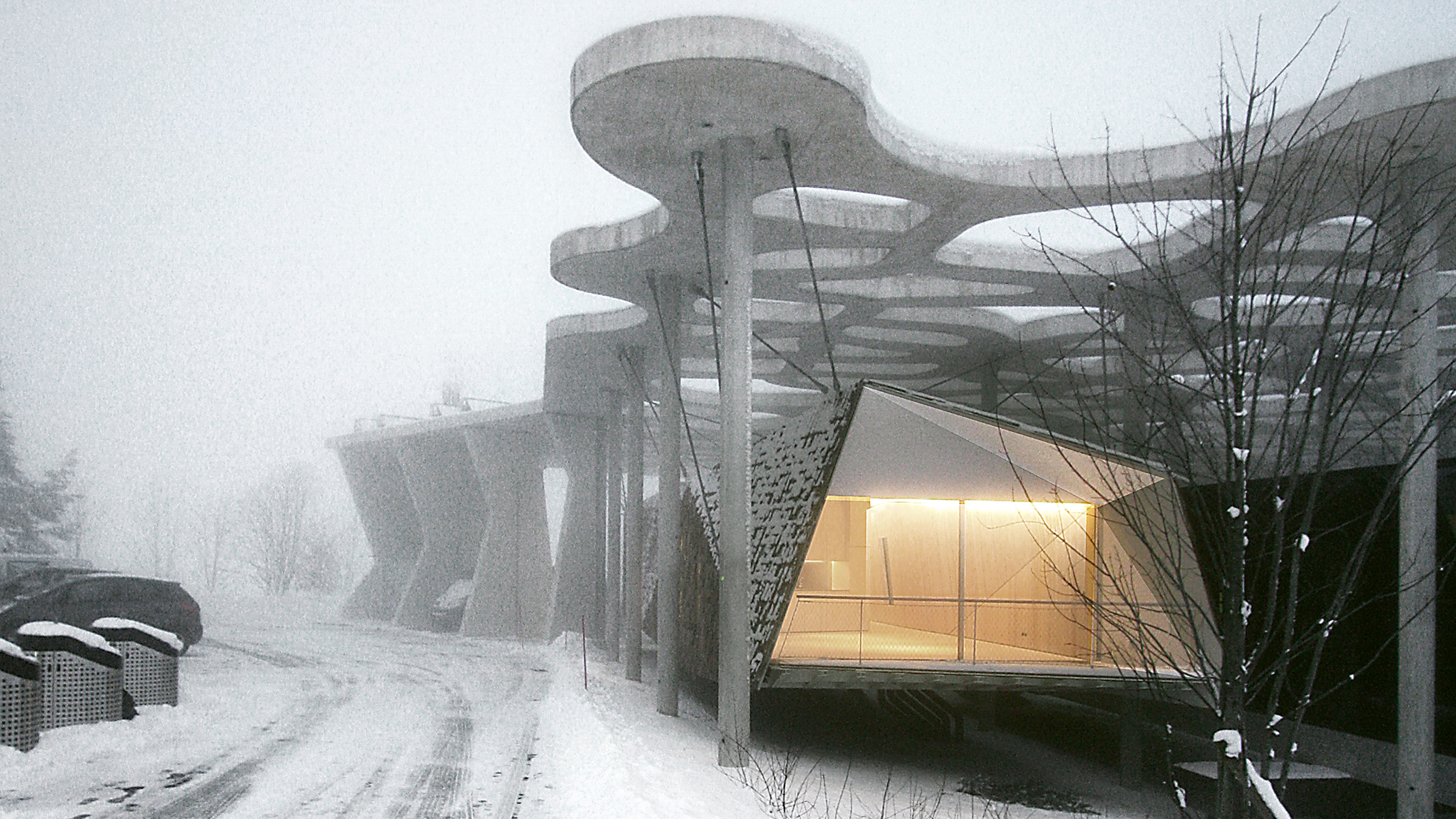 悬浮之屋 · 瑞士文学基金会 Montricher 教育文化中心-0