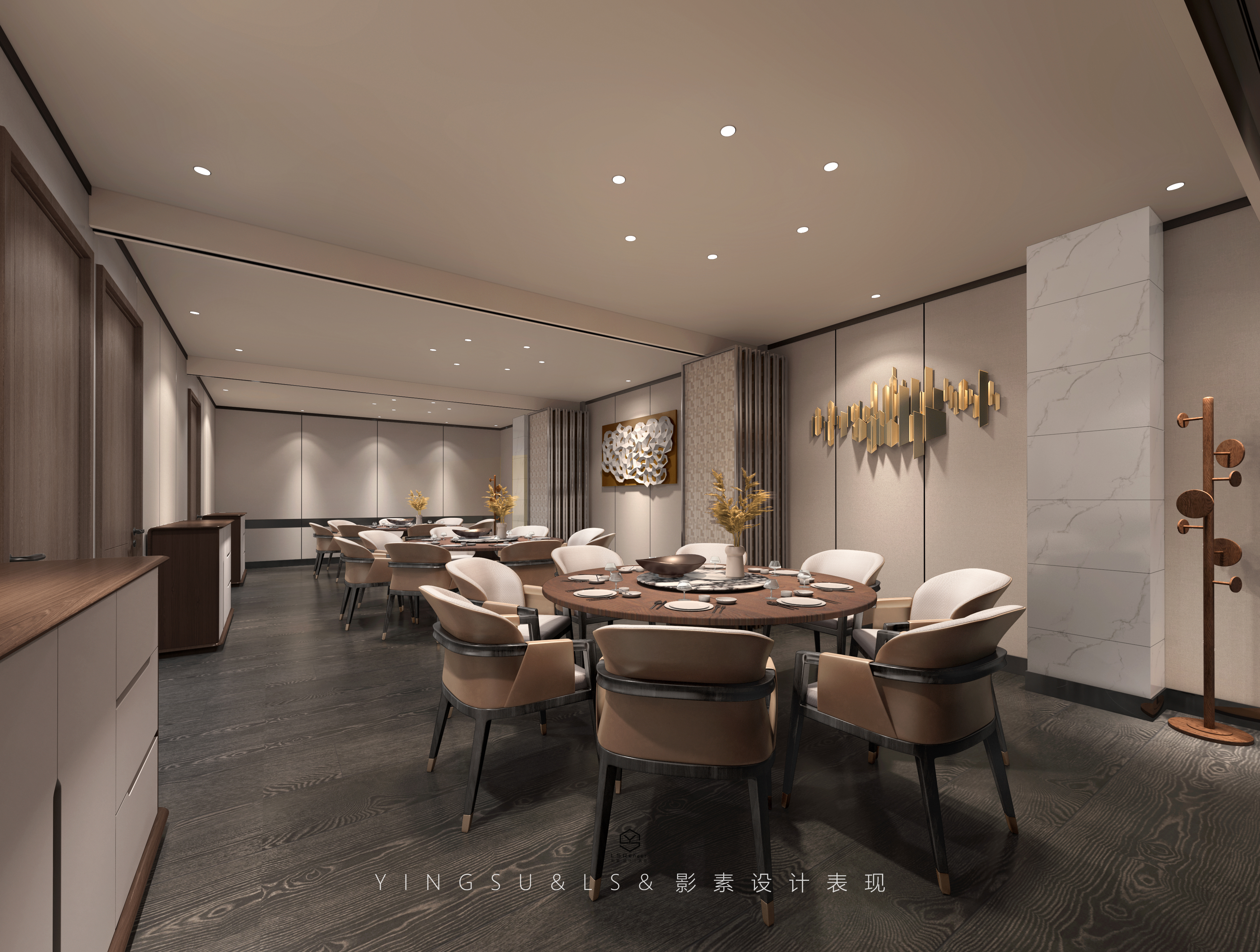 影素设计 • 中式餐厅设计第二弹-5