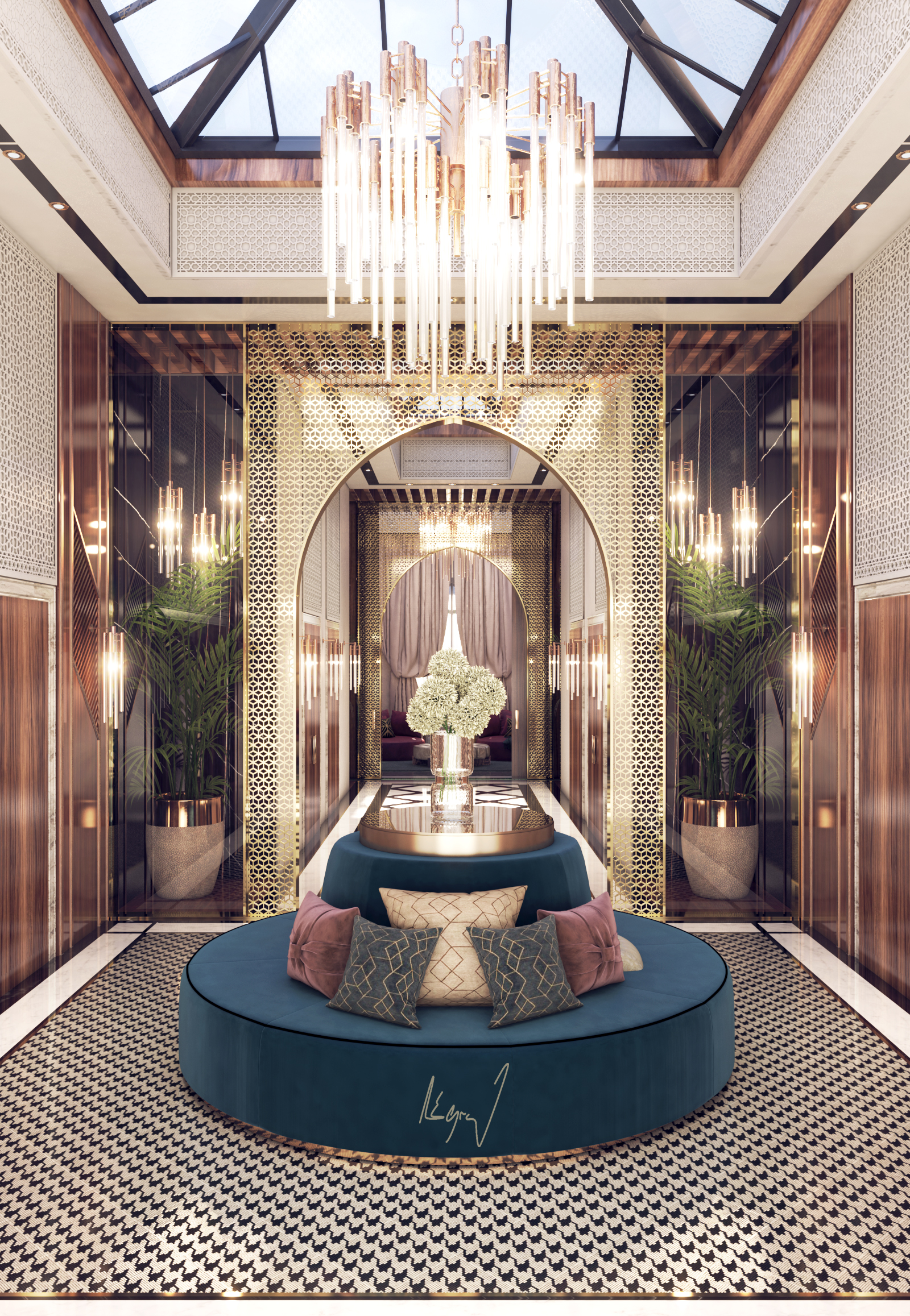 Modern Moroccan Female Majlis In Doha, Qatar-2