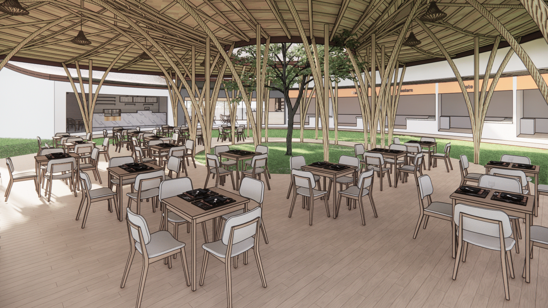 Gunaksa Foodcourt - Architectural Design Studio 6-10