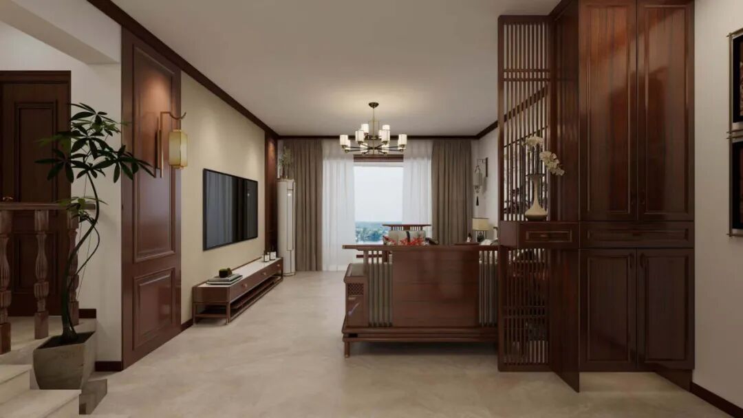 冶金小区|140㎡三居室新中式案例-27