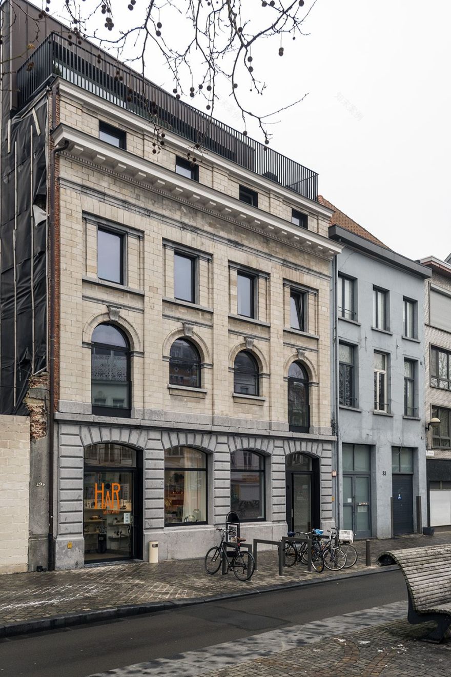 1893年旧城区建筑改造项目丨比利时安特卫普丨Stramien(建筑师Bart Verheyen)-9