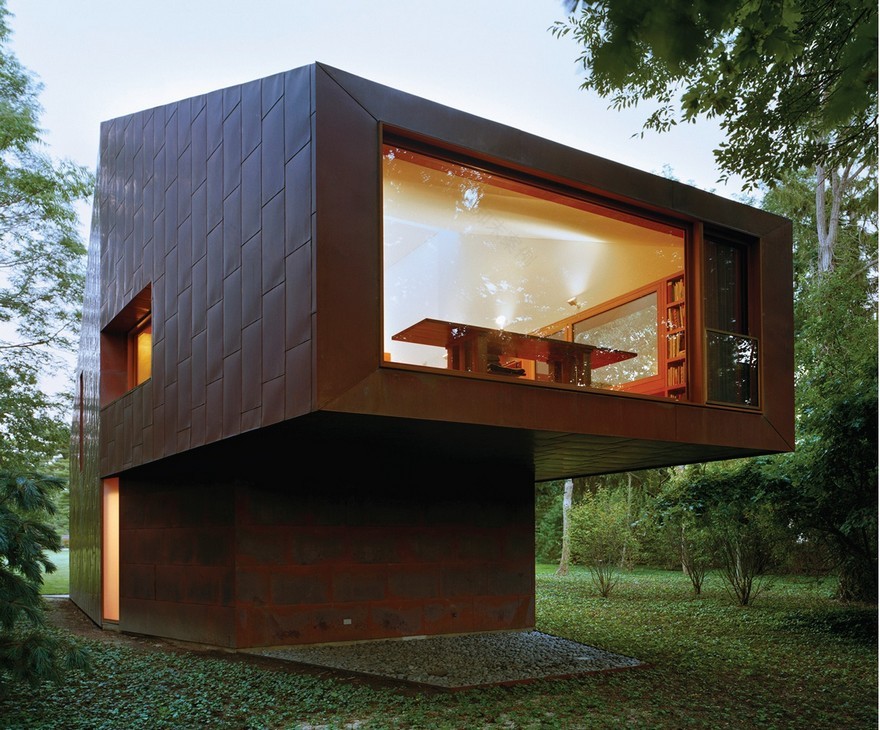 This Copper-Clad Writer’s Studio Changes Color in the Shifting Light of the Day-1