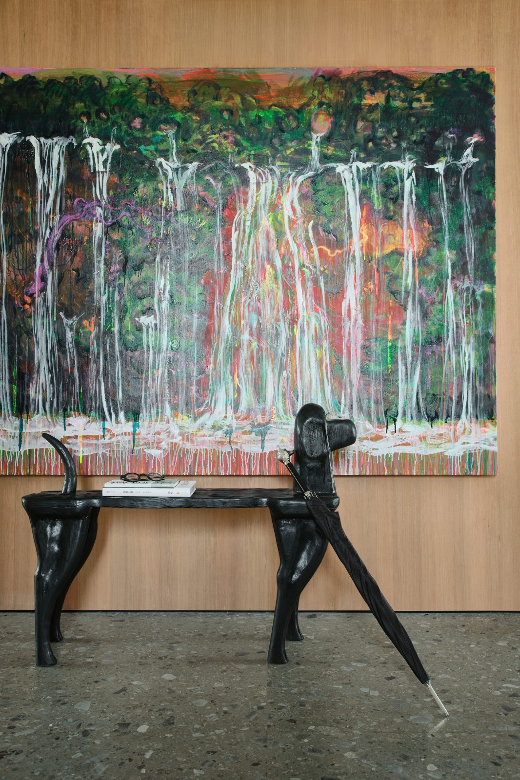 现代折衷与艺术的交织:复式空间“不被定义的家”设计丨HURR赫设计-17