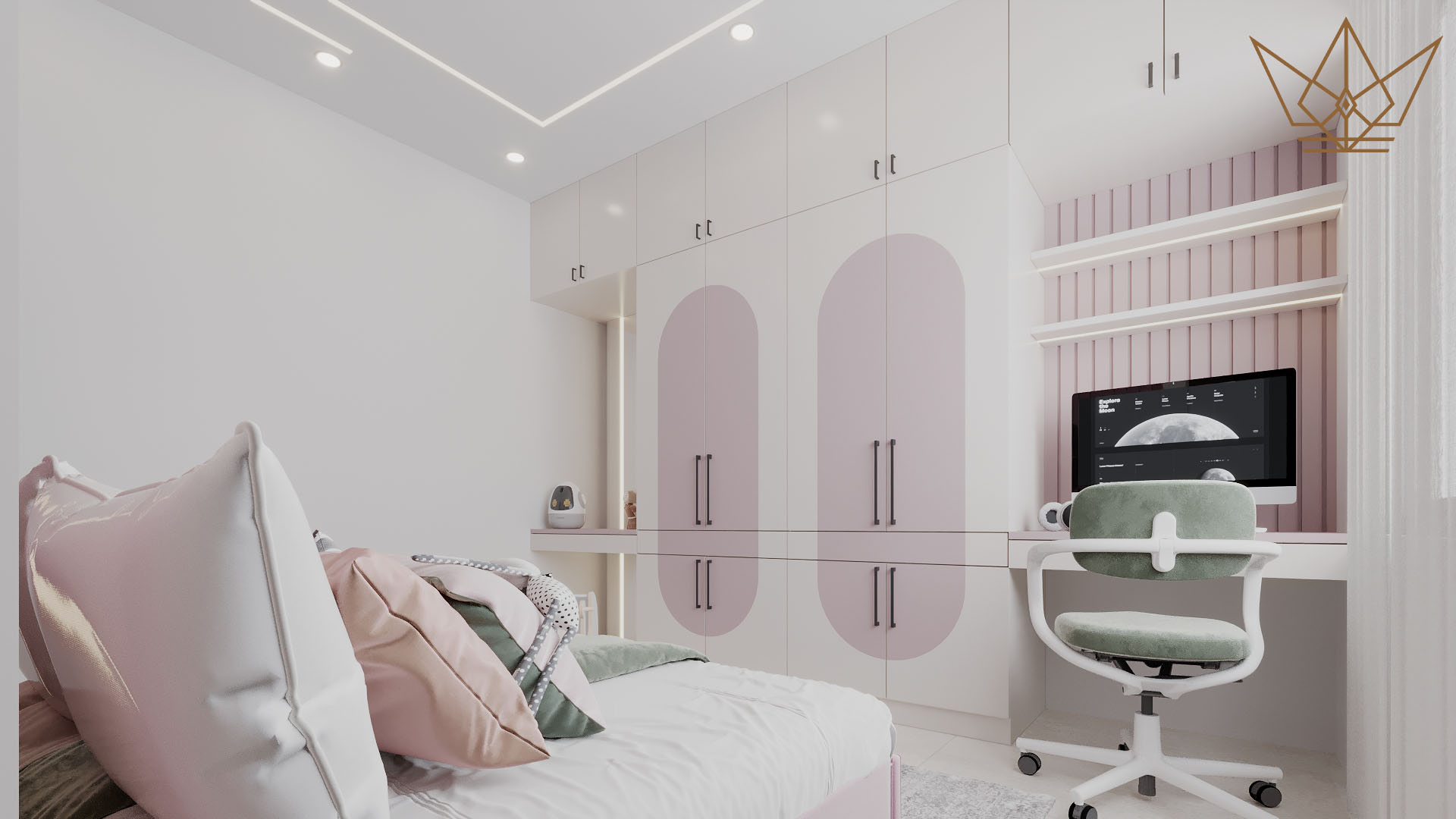 3 BHK Flat Contemporary Design-13