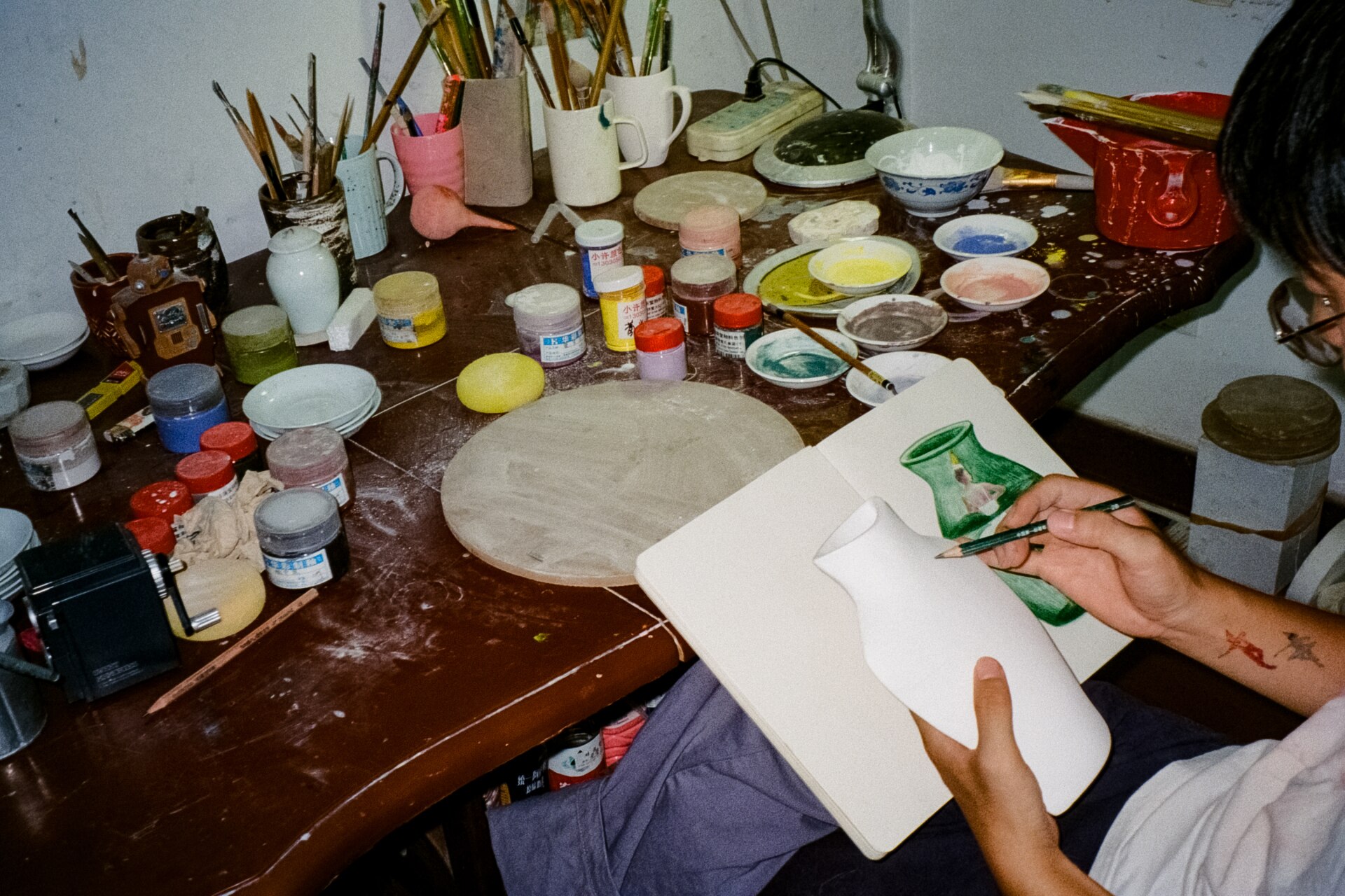Inside a ceramic artist’s residence to Jingdezhen, China-21