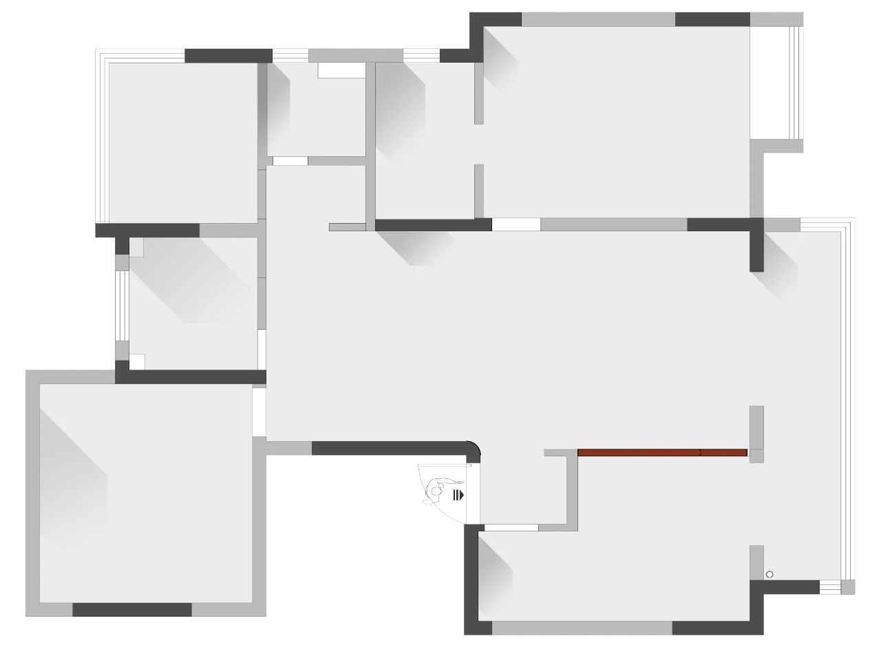 109㎡精装房改造丨麻吉空间设计-4