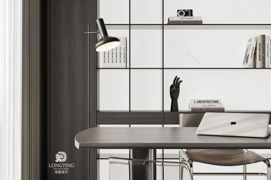 西湖观邸 410 方现代黑白空间设计丨中国湖州-32