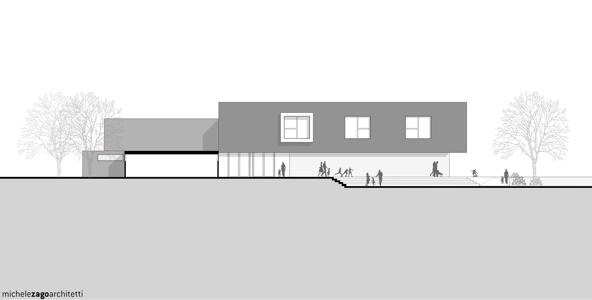 CAD 小学及体育中心丨瑞士丨michelezagoarchitetti-17