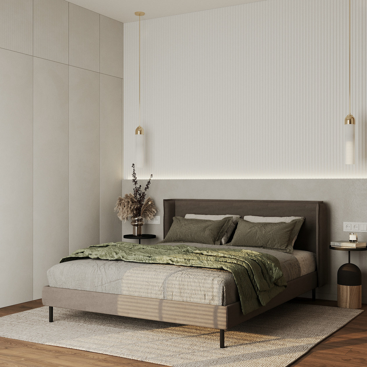 原木+绿色打造舒适清新居住空间-12