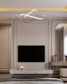 NEOCLASSIC MASTER BEDROOM INTERIOR DESIGN