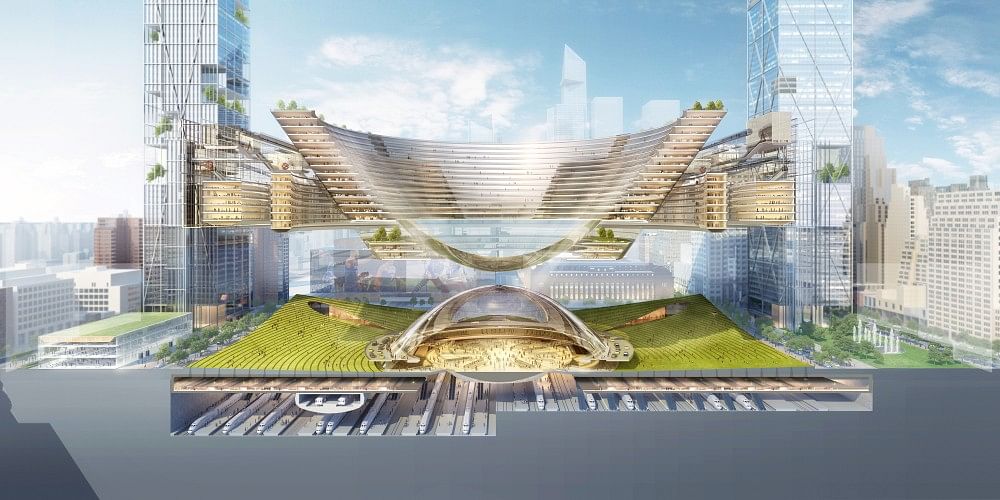 新宾夕法尼亚车站及麦迪逊广场花园再想象方案丨美国宾夕法尼亚-7