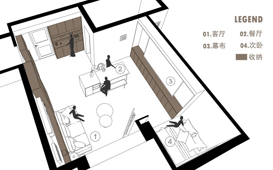 90㎡万科精装房惊艳改造-14