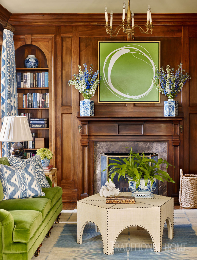 1926 Georgian Revival house transformed by Sarah Bartholomew Designs from a childhood home to a dream escape for a grown family 1926年,格鲁吉亚复兴的房子由莎拉巴托洛姆设计公司改造,从一个童年的家变成了一个成长的家庭的梦想逃逸。-8